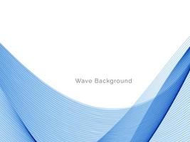 Abstract blue modern dynamic wave design background vector