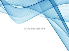 Abstract blue modern dynamic wave design background vector