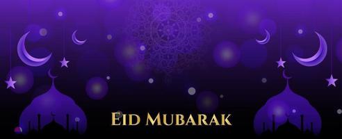 Abstract holy elegant decorative background for eid mubarak vector