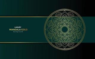 Luxury gold mandala ornate background vector