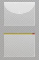 vector de archivos de plástico transparente carpetas de celofán para proteger documentos