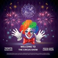 Fireworks Circus Show Background vector