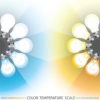 Light temperature scale vector