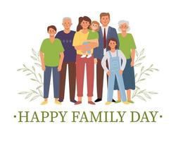 Happy family day vector