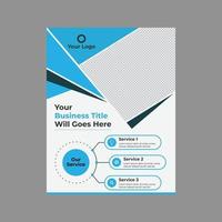 Professional modern creative business flyer vector