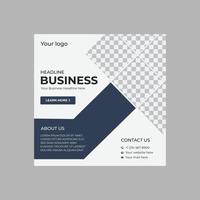 Professional creative simple post banner vector