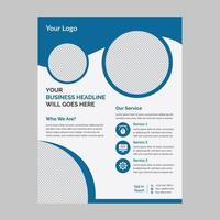 Creative business flyer leaflet design vector