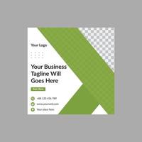 Square social media post design vector