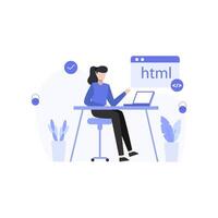designers research create and present websites and app vector illustration