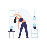 Athletes exercise every morning to maintain a healthy body vector illustration