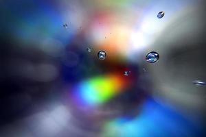 Spectrum color background with bubbles photo