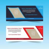 Web banner design set for your business vector