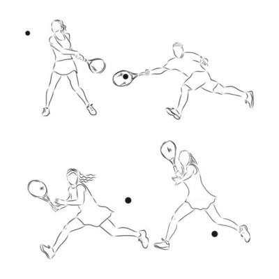 Tennis Player Vector Art, Icons, and Graphics for Free Download