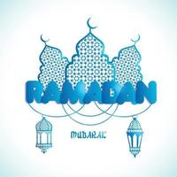 Ramadan Kareem greeting card vector