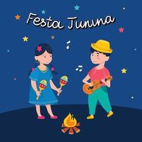 Festa Junina concept vector