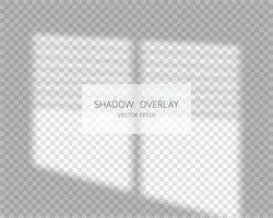 Shadow overlay effect Natural shadows from window isolated vector