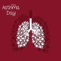 Vector illustration of a Background for World Asthma Day