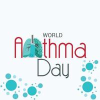 Vector illustration of a Background for World Asthma Day