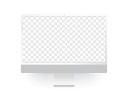 Gray desktop computer illustration vector