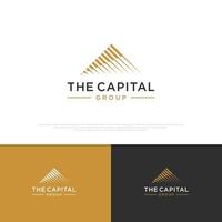 Set of minimalist corporate logo design vector