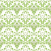 Seamless background of green wicker leaves and branches vector