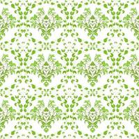 Seamless background of green wicker leaves and branches vector