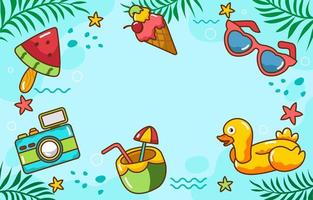 Summer Season Background vector