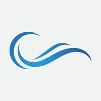 Water Wave symbol and icon Logo vector