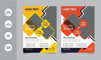 Travel Flyer Template vector