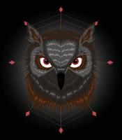 Owl vector Illustration for t shirt design printing