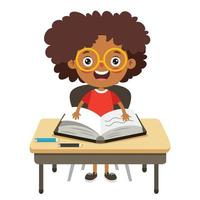 Education Concept With Funny Character vector