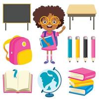 Education Concept With Funny Character vector