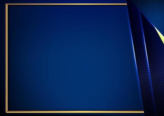 papercut luxury blue dark gold carbone background