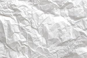 White crumpled paper background photo