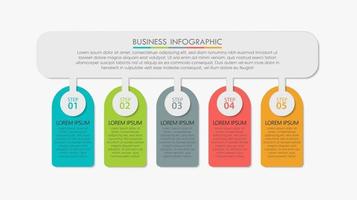 Iconos infográficos de la línea de tiempo de visualización de datos comerciales diseñados para la plantilla de fondo abstracto vector