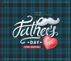 fathers day sale poster banner background vector