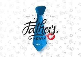 fathers day sale poster banner background vector