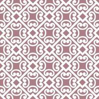 Abstract floral asian ornament Seamless geometric pattern with swirl line ornament in oriental style vector