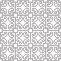 Abstract floral asian ornament Seamless geometric pattern with swirl line ornament in oriental style vector