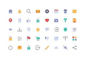 User Interface Element Icon Flat vector