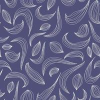 patrón de flores línea patrón de vector lineal hojas abstractas