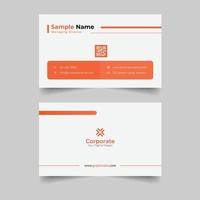 corporate business card design template vector