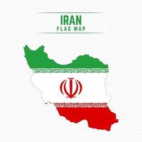 Flag Map of Iran vector