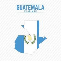 Flag Map of Guatemala vector
