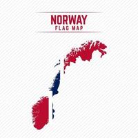 Flag Map of Norway vector