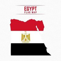 mapa de la bandera de egipto vector