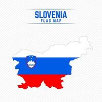 Flag Map of Slovenia vector