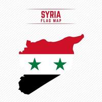 Flag Map of Syria vector