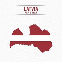 Flag Map of Latvia vector