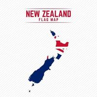 Flag Map of New Zealand vector